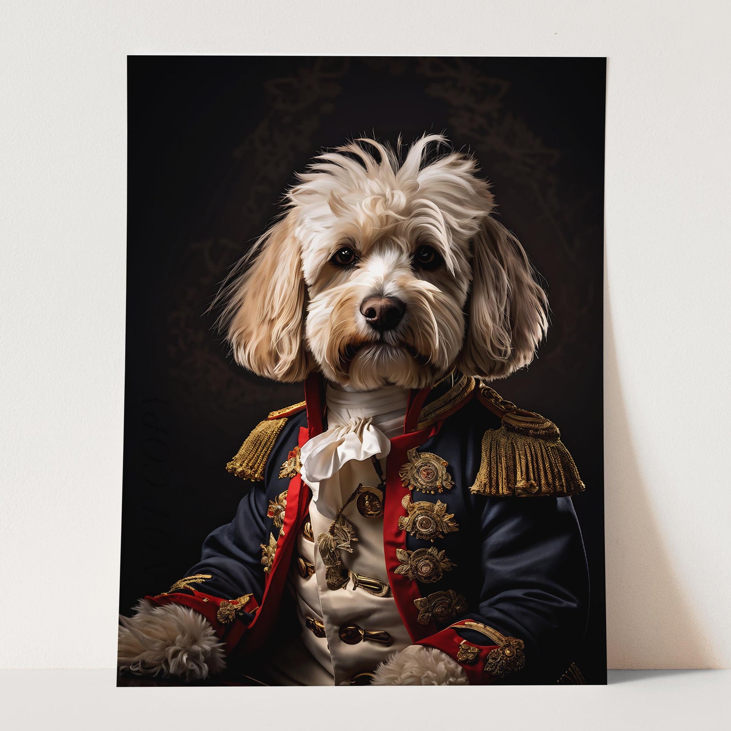Cockapoo Dog Aristocrat Portrait