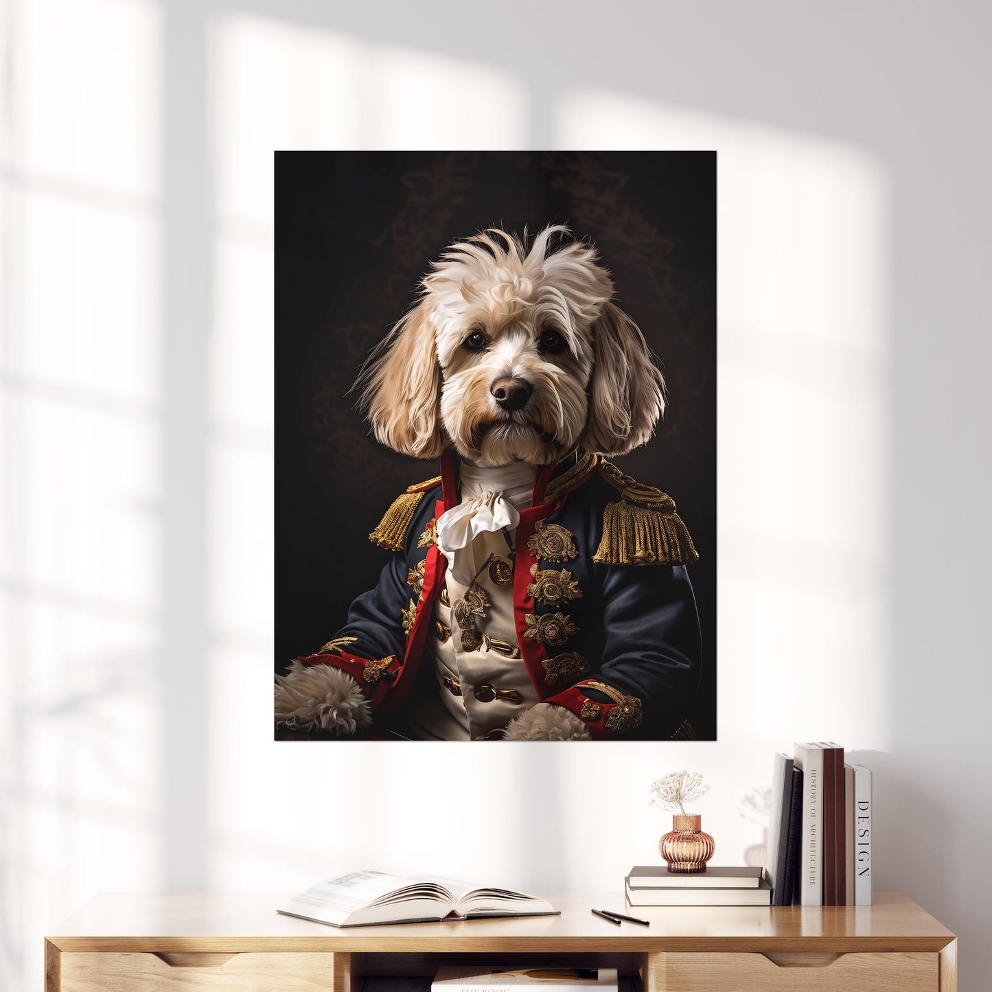 Cockapoo Dog Aristocrat Portrait