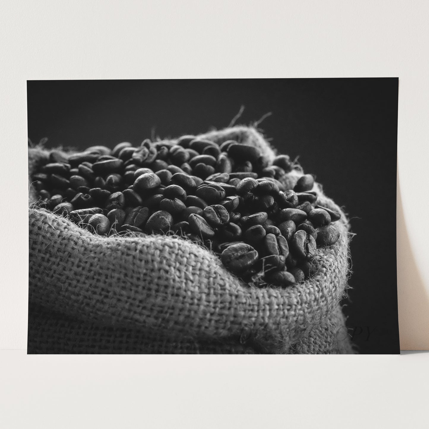 Coffee Beans in Black & White