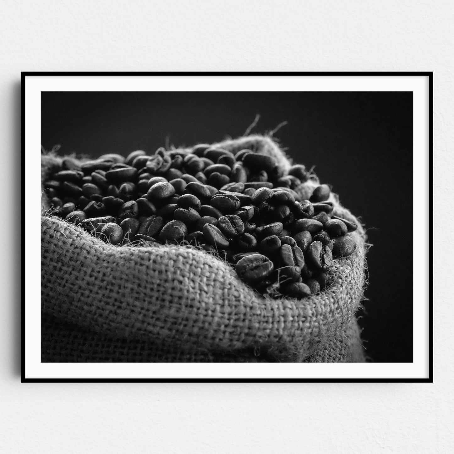 Coffee Beans in Black & White