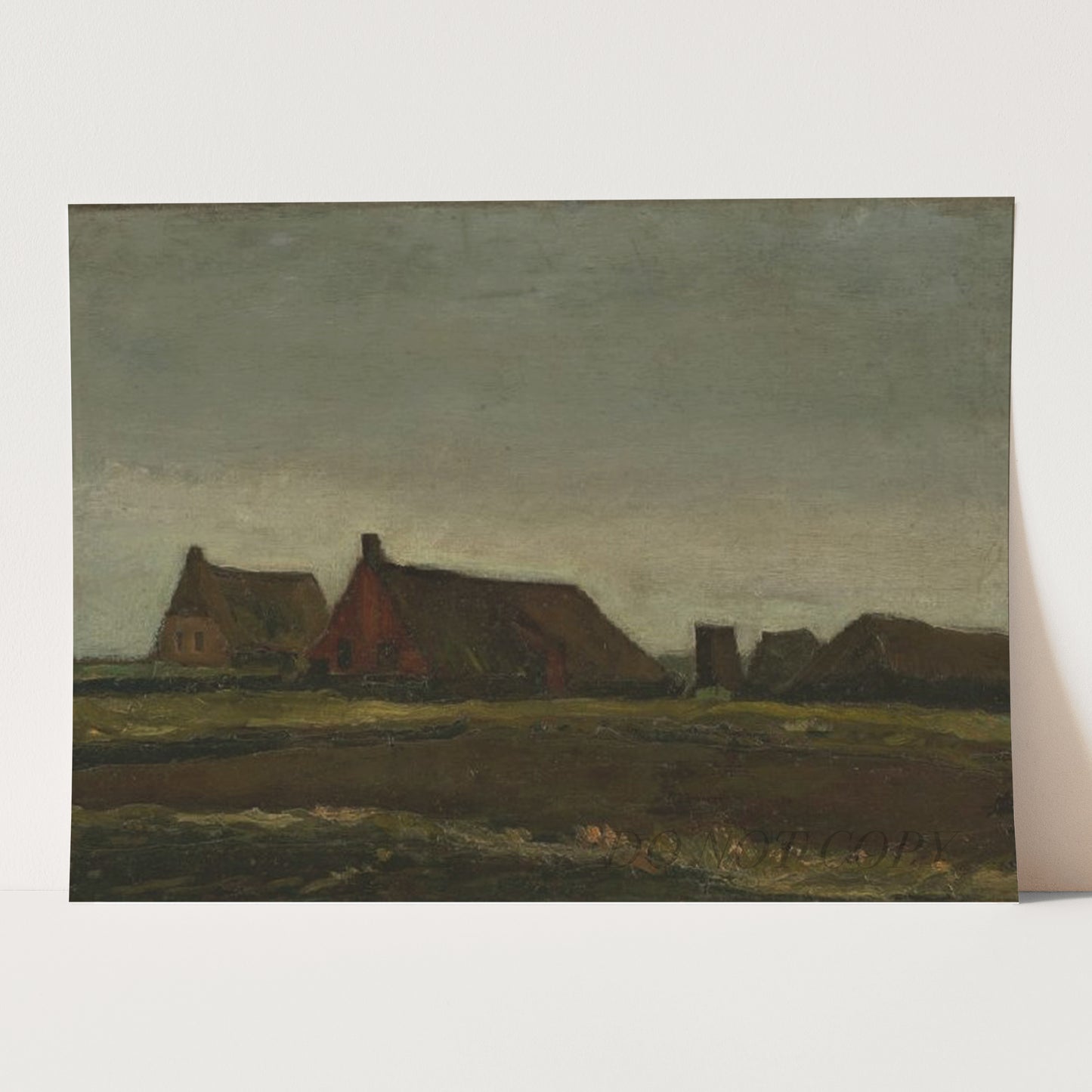 Cottages (1883) by Van Gogh