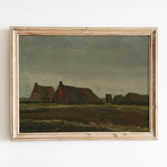 Cottages (1883) by Van Gogh