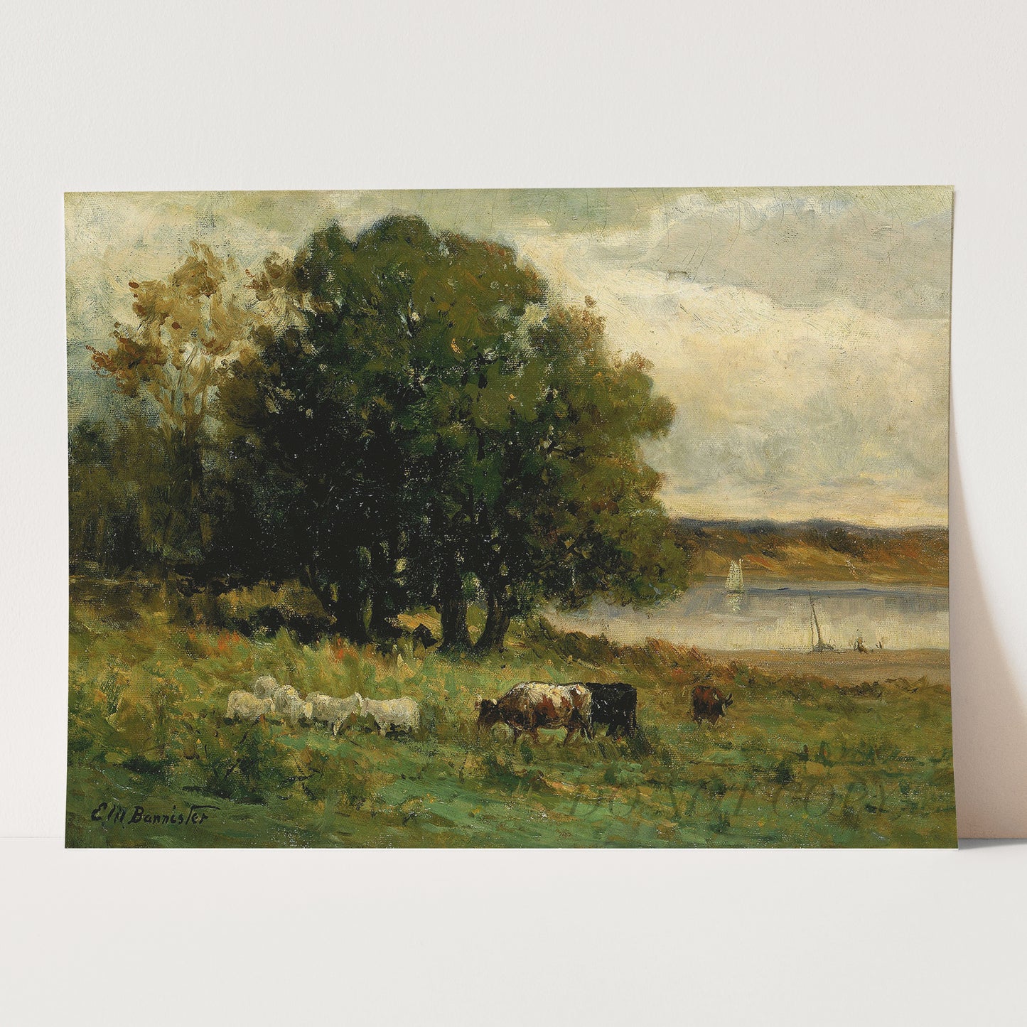 Cows and Sheep in a Landscape