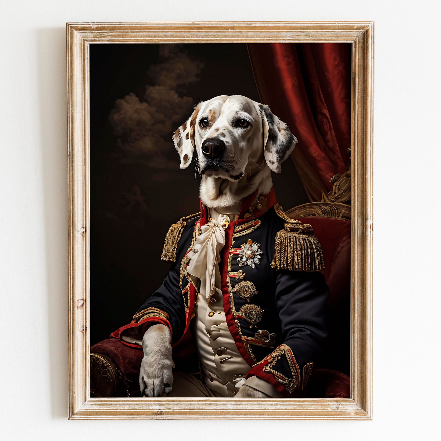 Dalmatian Dog Aristocrat Portrait