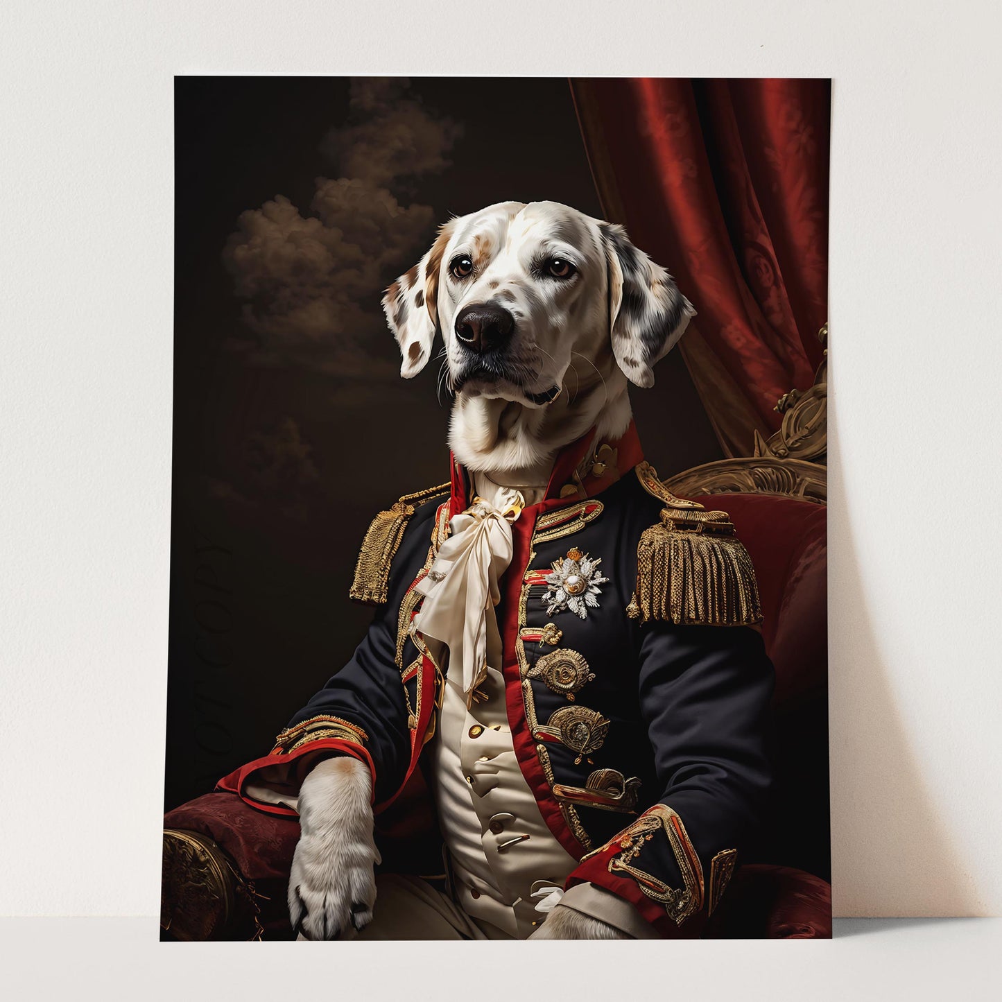 Dalmatian Dog Aristocrat Portrait