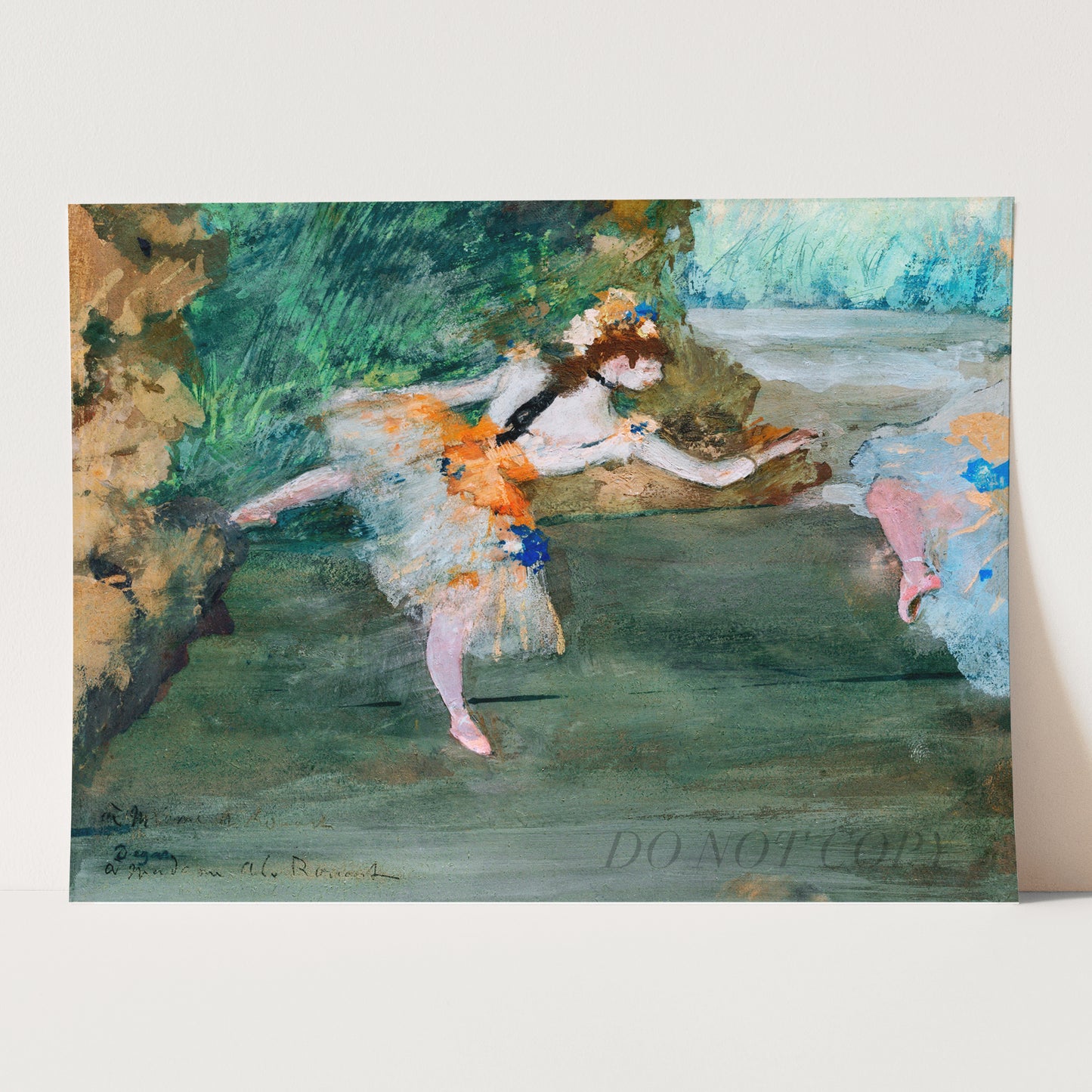 Dancer Onstage (1877) by Edgar Degas