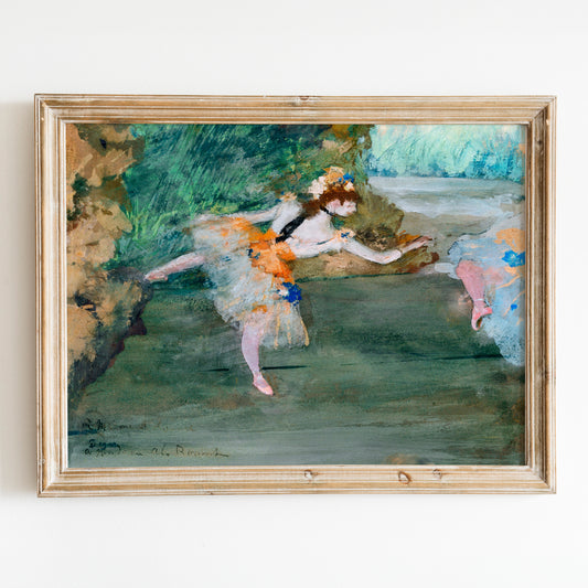 Dancer Onstage (1877) by Edgar Degas