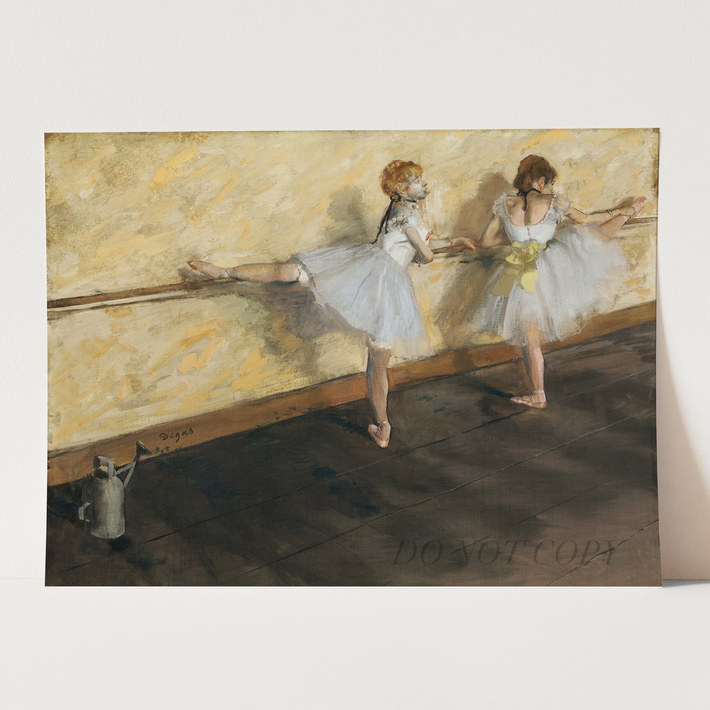 Dancers Practicing at the Barre (1877) by Edgar Degas