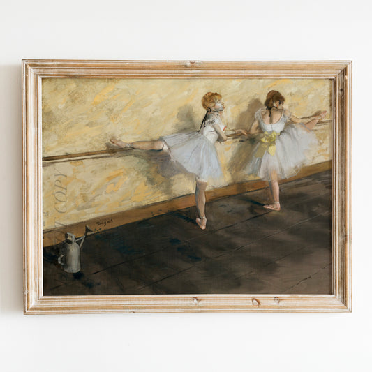 Dancers Practicing at the Barre (1877) by Edgar Degas