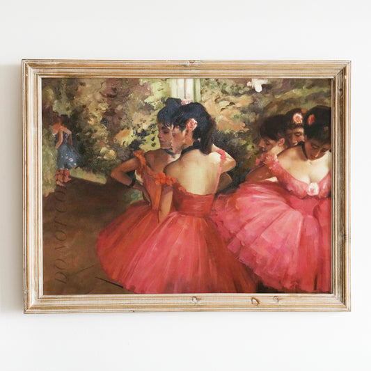 Dancers in Pink by Edgar Degas