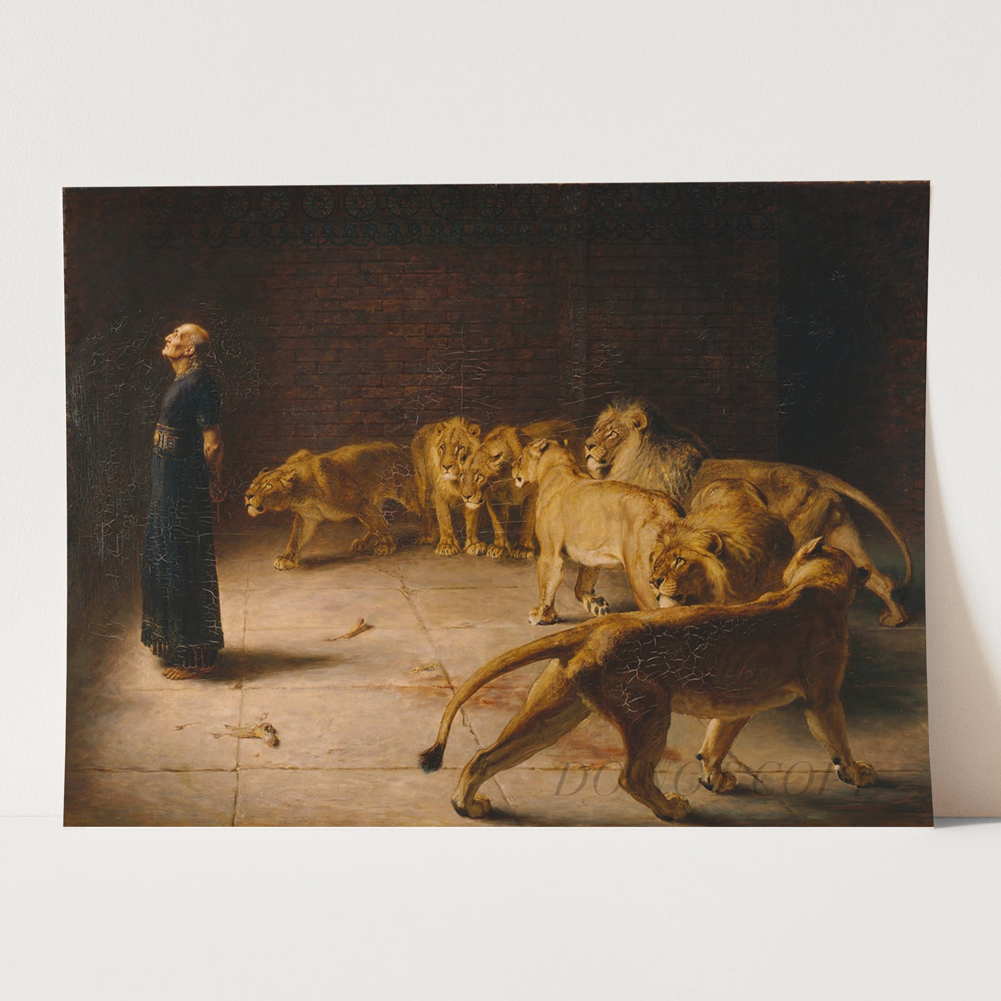 Daniel in the Lions' Den (1890) by Briton Rivière