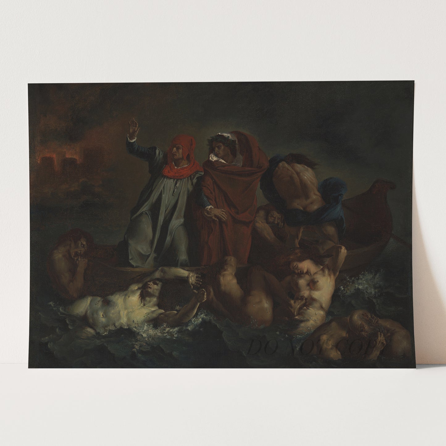 Dante's Bark (1822) by Eugène Delacroix