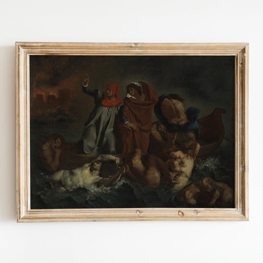 Dante's Bark (1822) by Eugène Delacroix