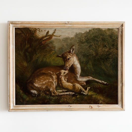 Deer and Fawn (1870) by Arthur Fitzwilliam Tait