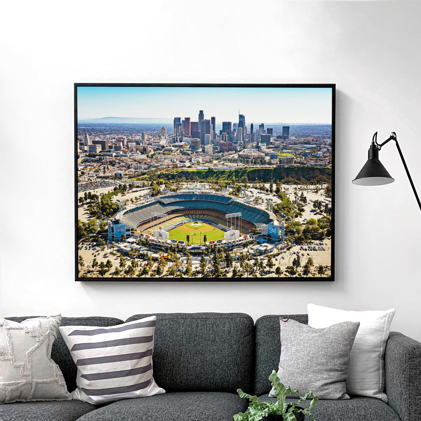Dodgers Stadium & Los Angeles Downtown