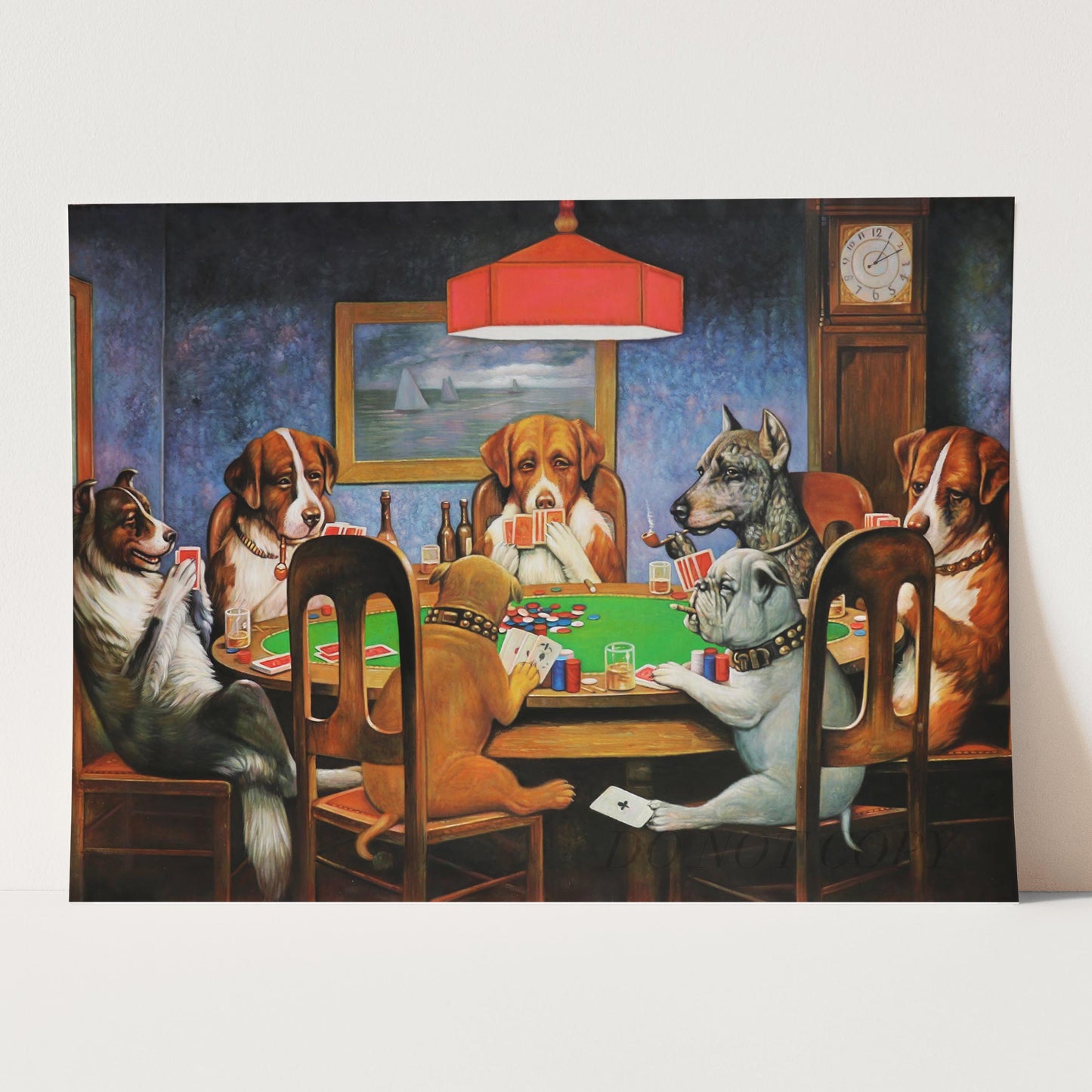 Dogs Playing Poker with a Friend in Need