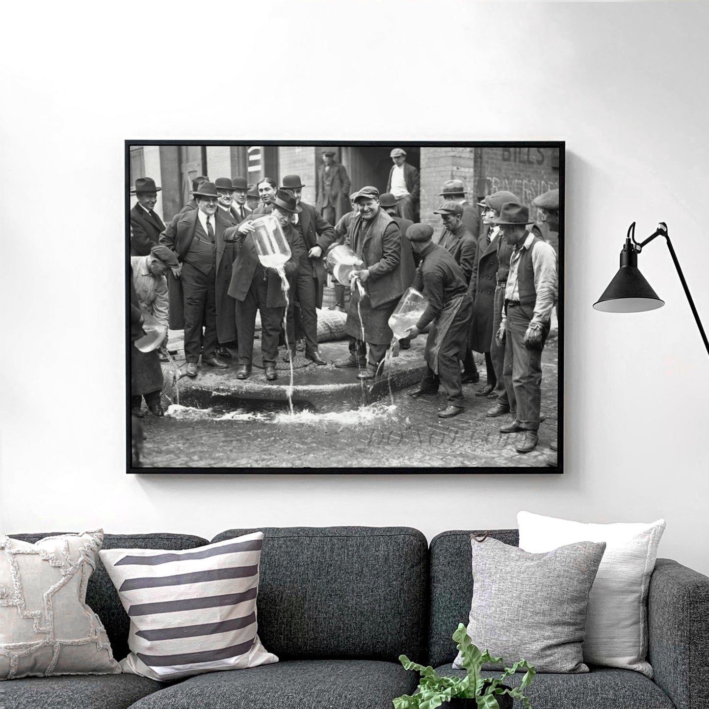 Dumping Beer Out Prohibition 1920s