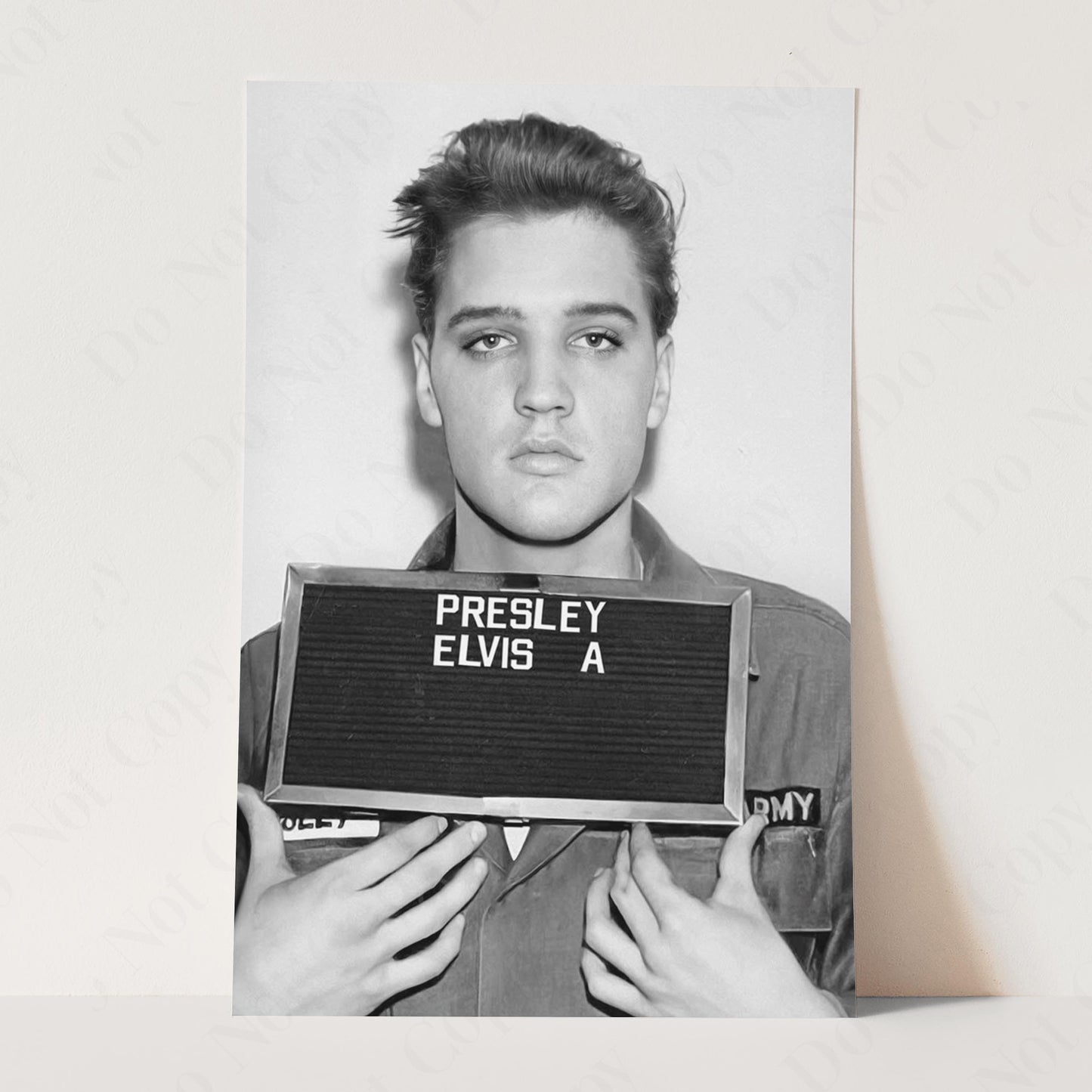 Elvis Presley US Navy Mug Shot