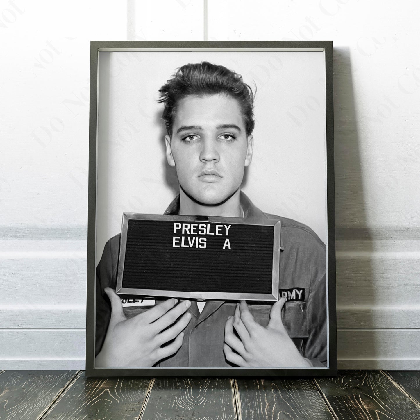 Elvis Presley US Navy Mug Shot
