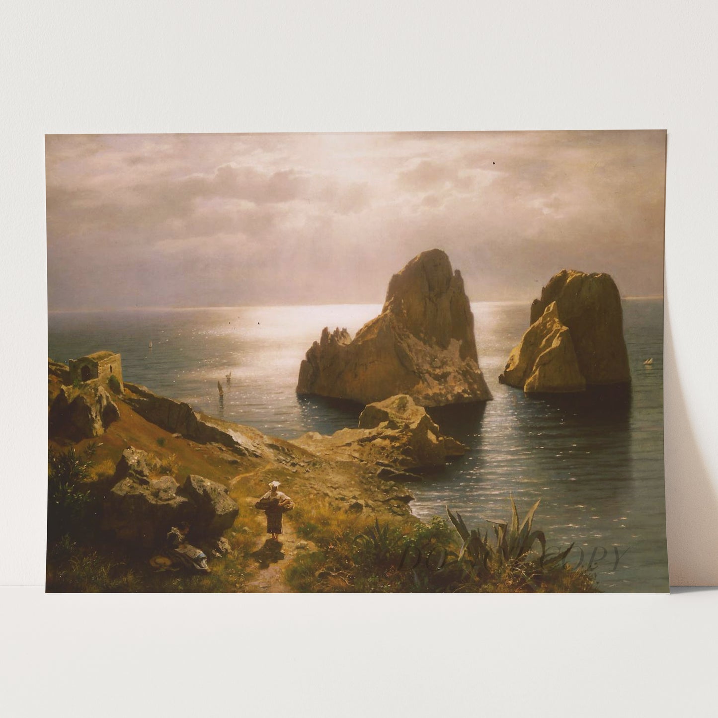 Faraglioni at Capri (1890) by August Wilhelm Leu