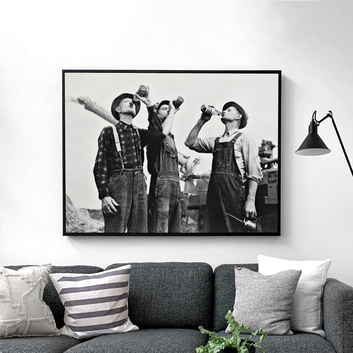 Farmers Drinking Vintage Beer Drinking 1900s