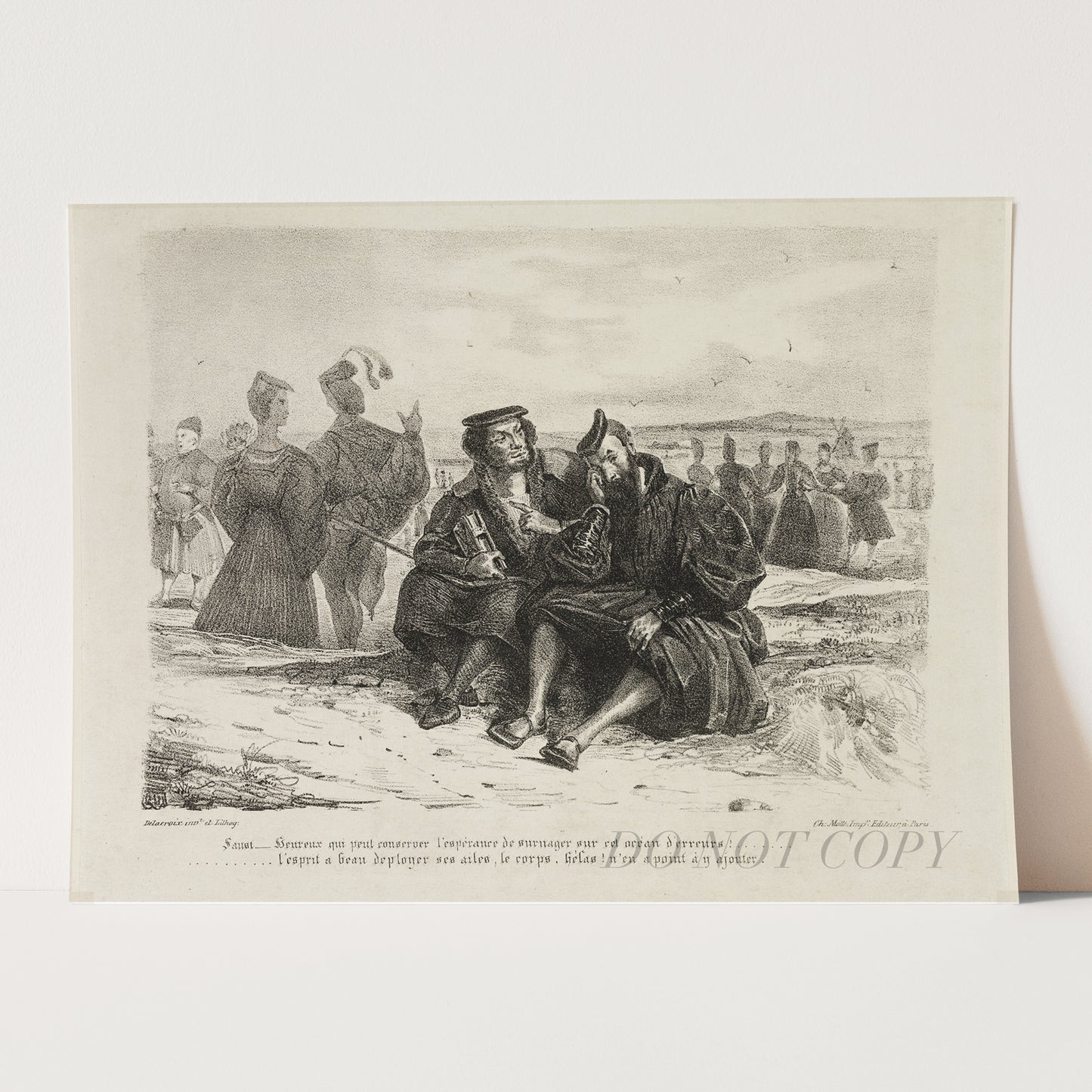 Faust and Wagner (1828) by Eugène Delacroix