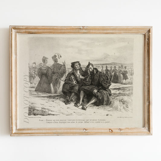 Faust and Wagner (1828) by Eugène Delacroix