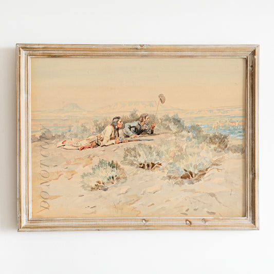 Flagging Antelope by Charles Marion Russell