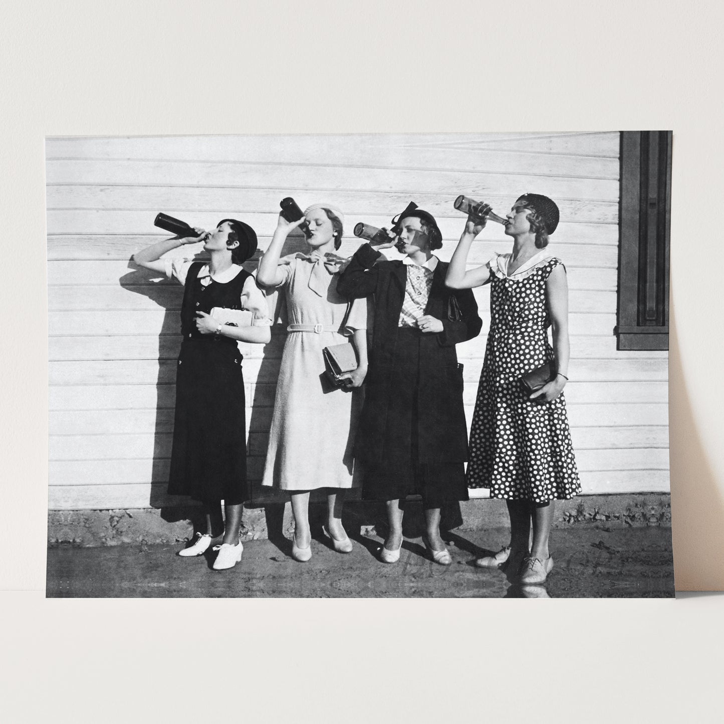 Flapper Girls Drinking Vintage 1920s