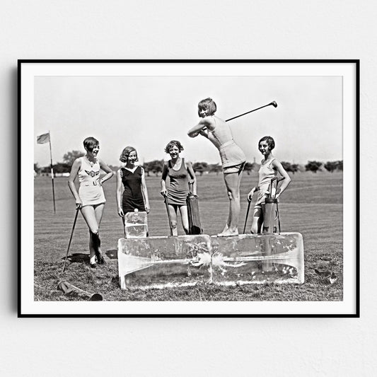 Flapper Girls Playing Golf