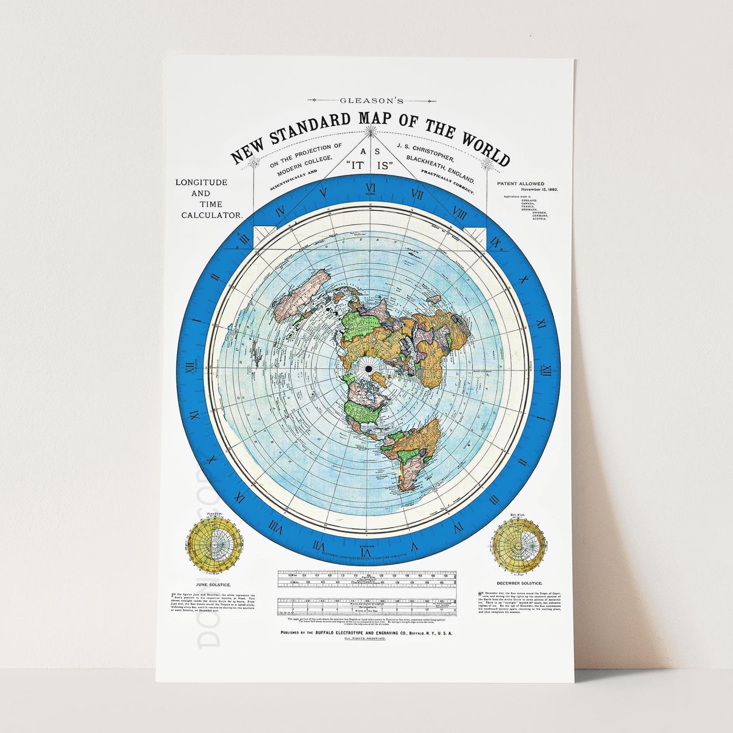 Flat Earth Map 1892