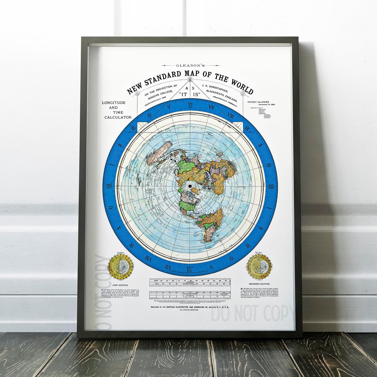 Flat Earth Map 1892