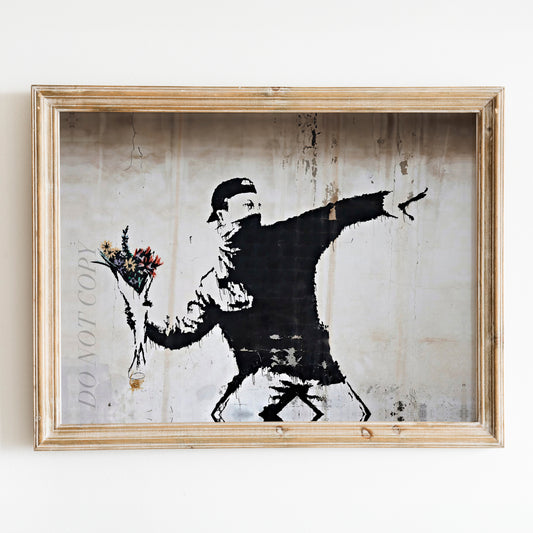 Flower Thrower Banksy