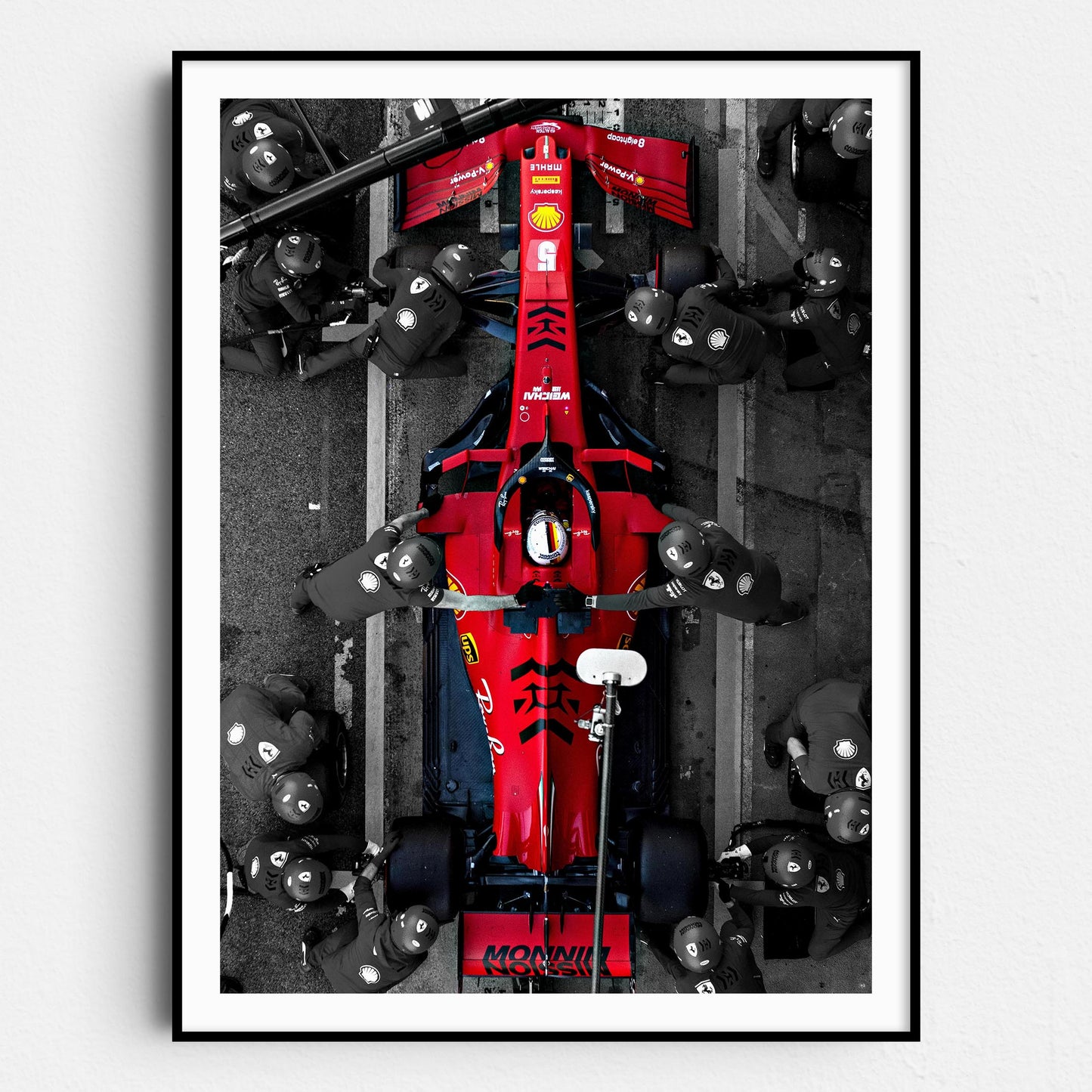 Formula 1 Car Pitting Ferrari