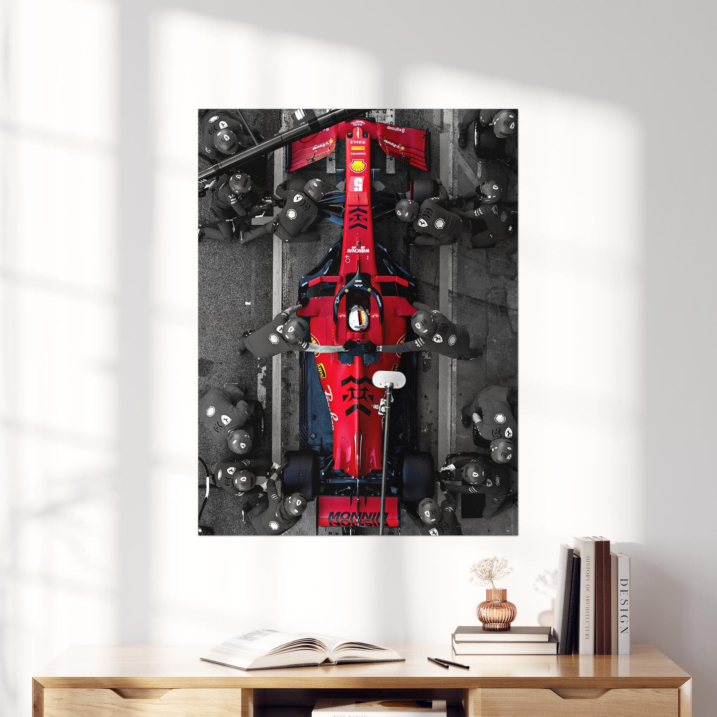 Formula 1 Car Pitting Ferrari
