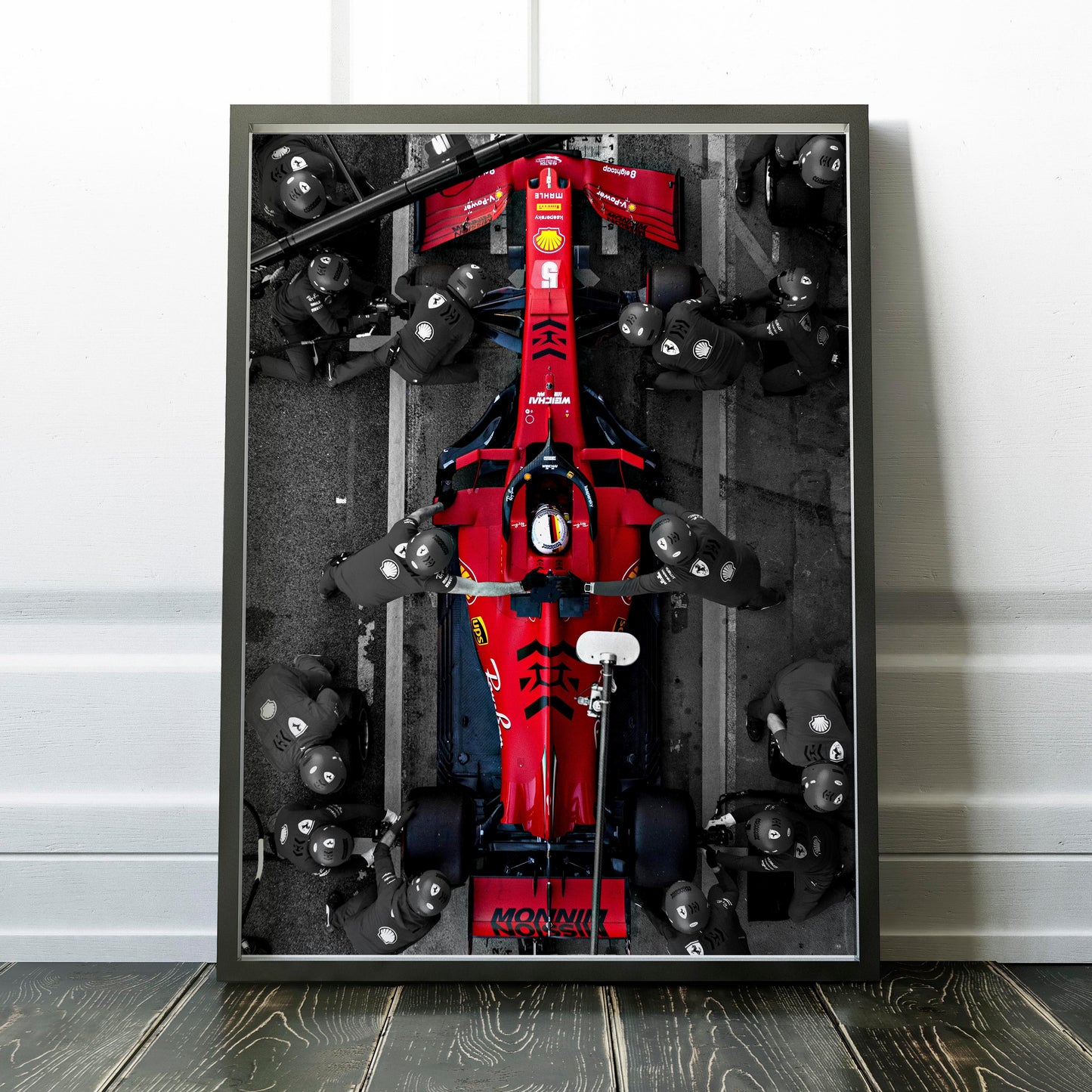 Formula 1 Car Pitting Ferrari