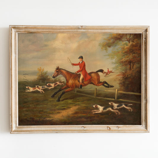 Fox Hunting Scene by J.N. Sartorius