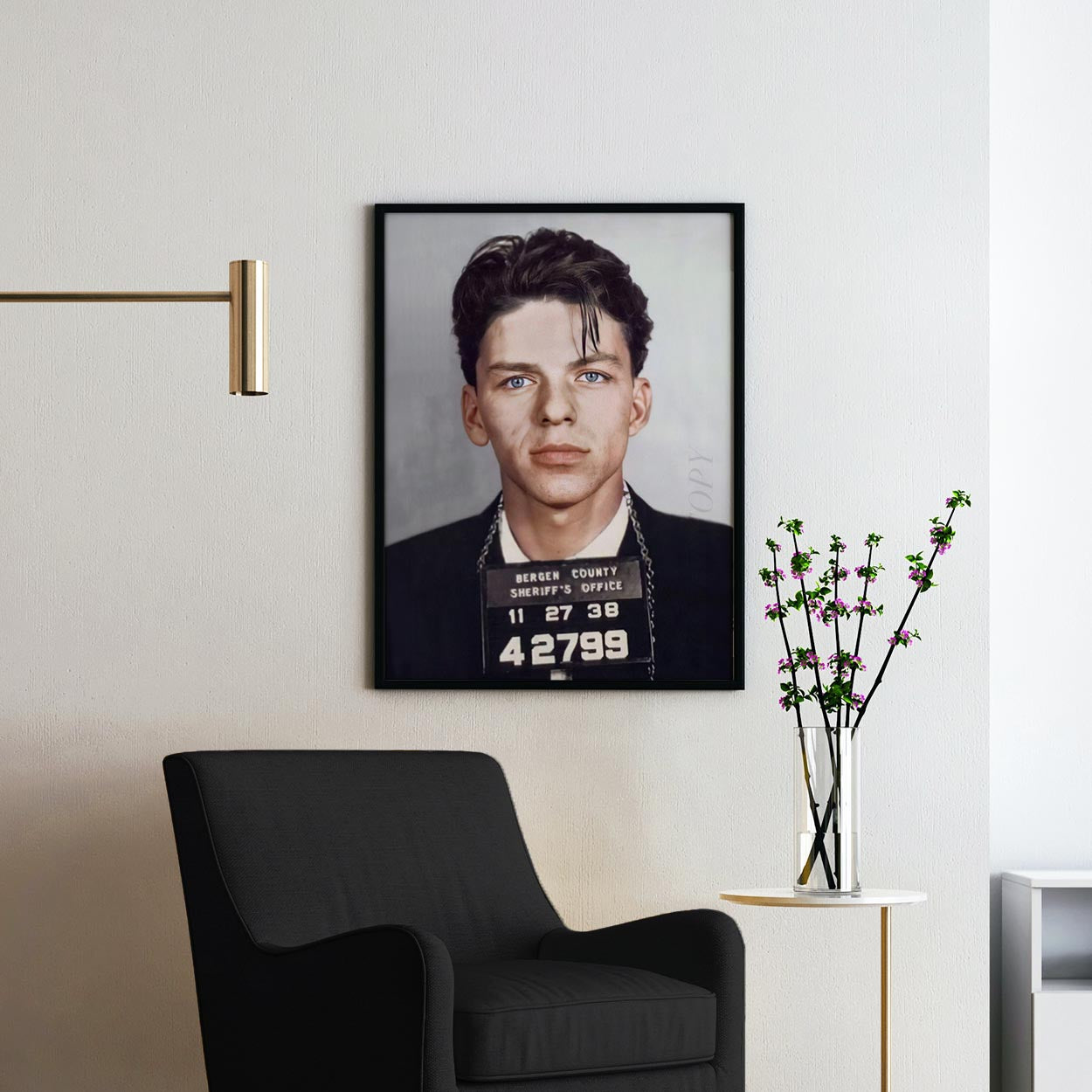 Frank Sinatra Mug Shot