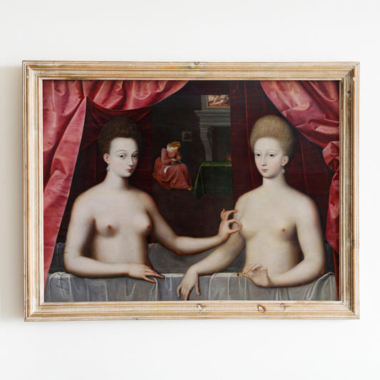 Gabrielle d'Estrées Et Une De Ses Sœurs (1594) by Unknown