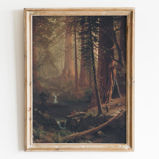 Giant Redwood Trees of California by Albert Bierstadt