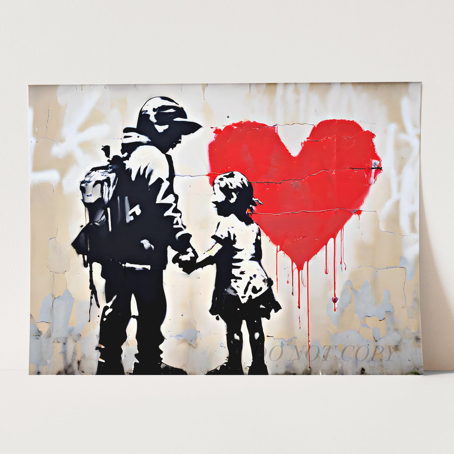 Girl With Heart Banksy