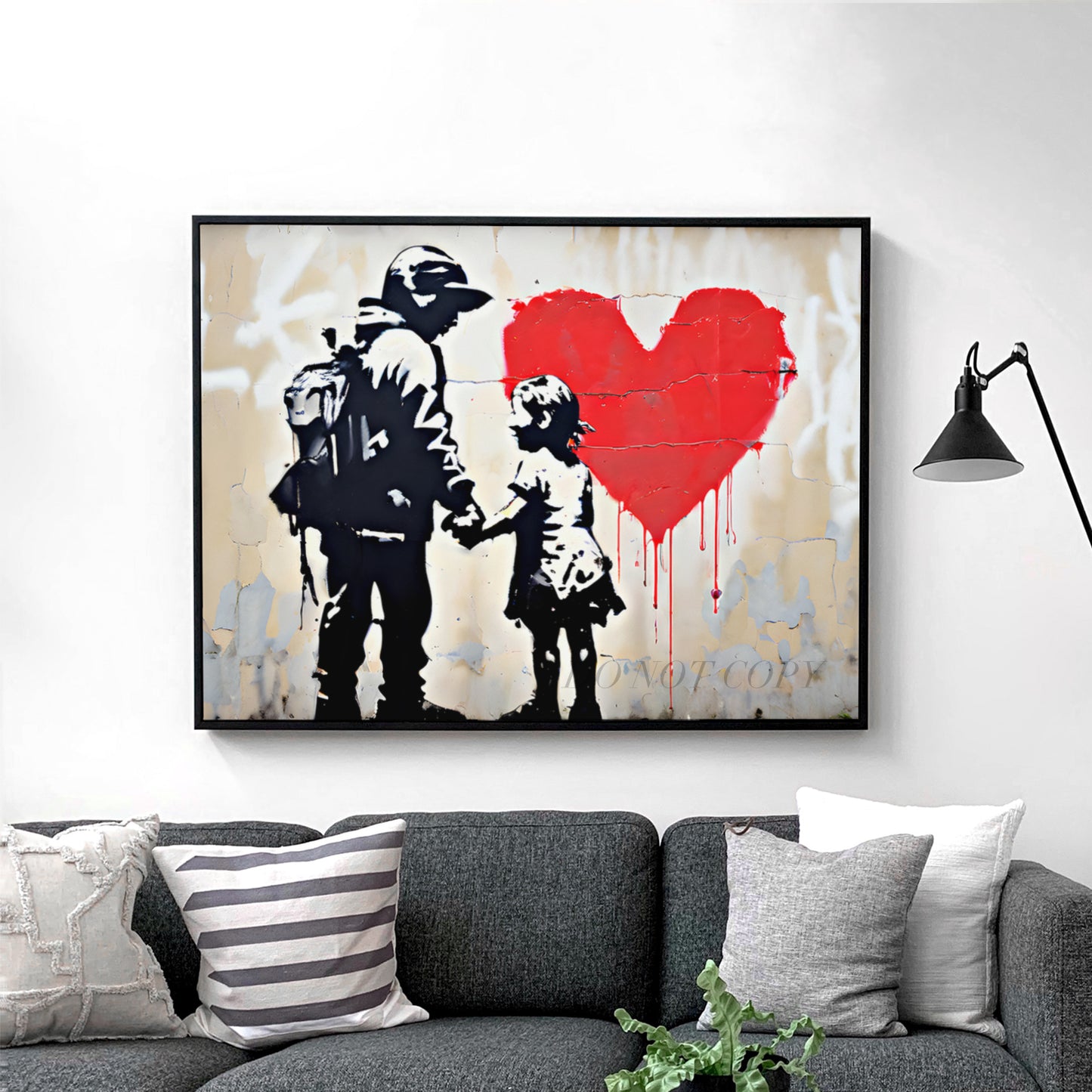 Girl With Heart Banksy
