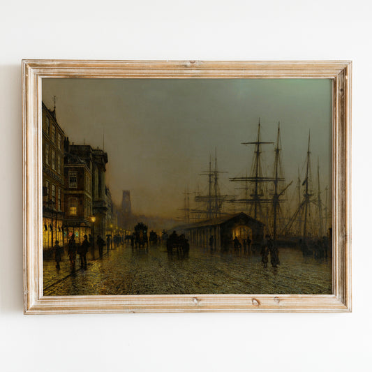 Glasgow, Saturday Night by John Atkinson Grimshaw