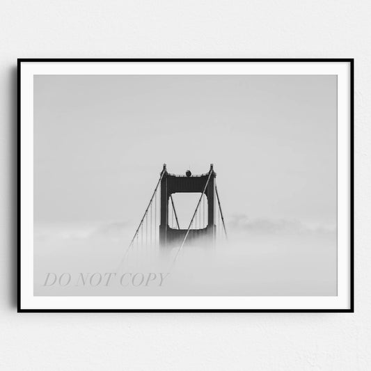 Golden Gate Bridge in Clouds