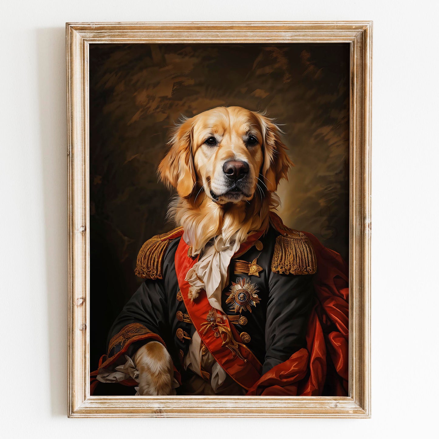 Golden Retriever Aristocrat Portrait