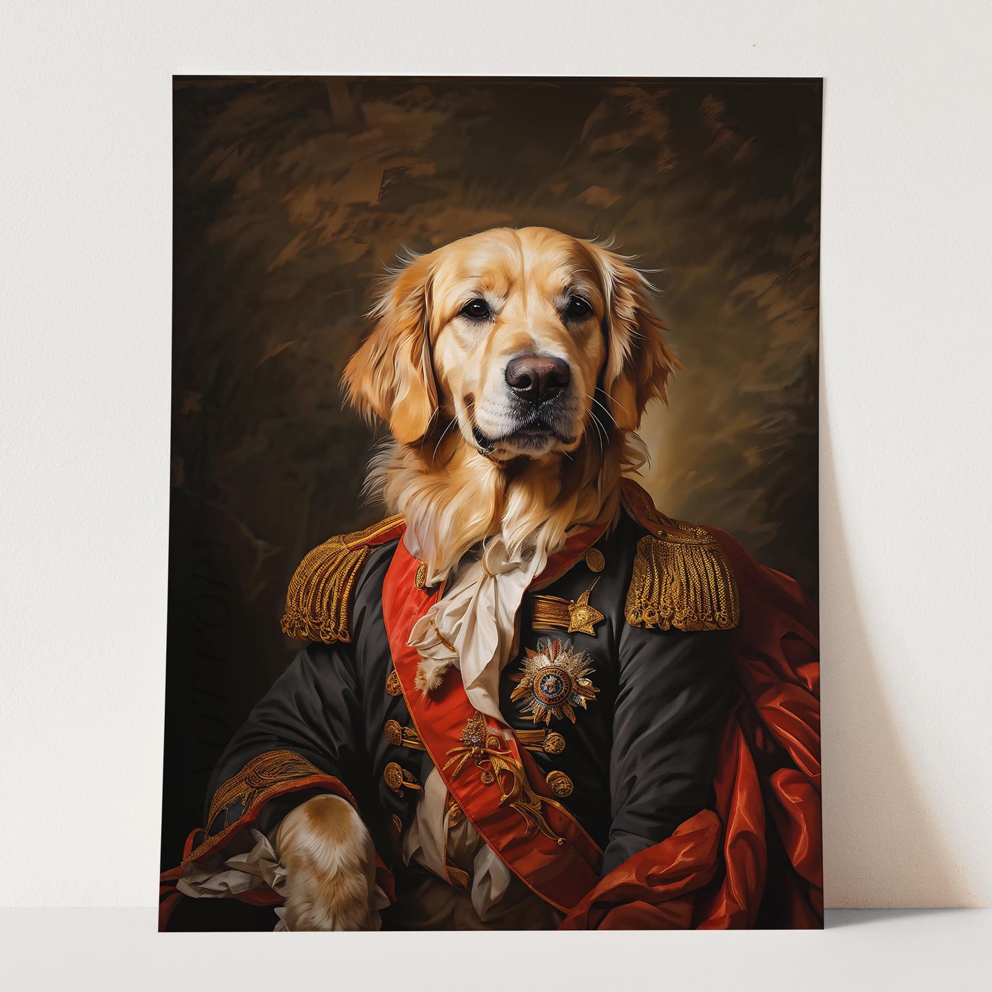 Golden Retriever Aristocrat Portrait