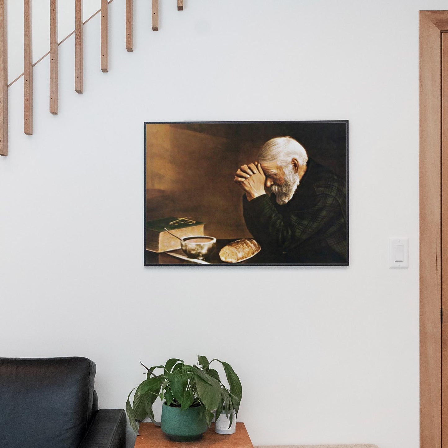 Grace - Man Praying Over Daily Bread