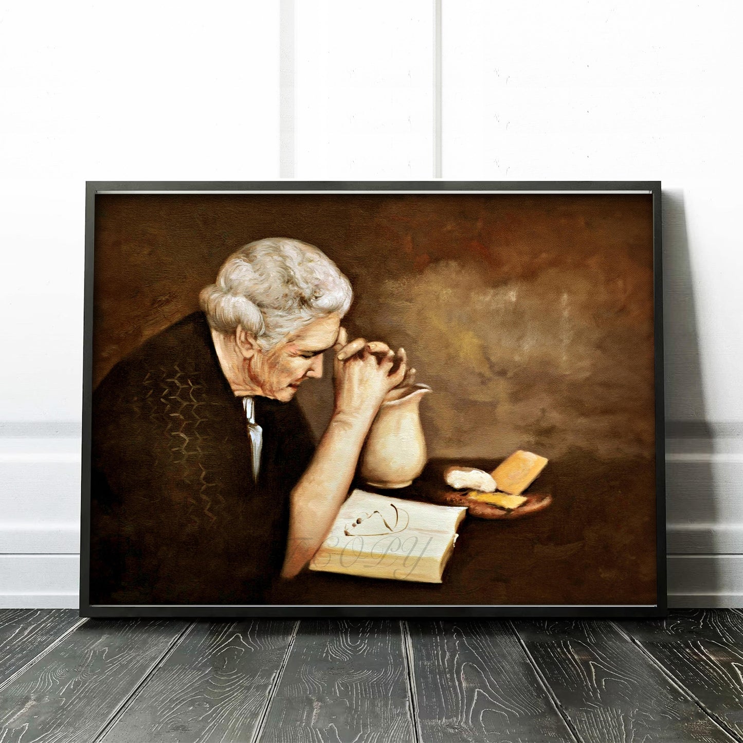 Gratitude - Woman Praying Over Daily Bread