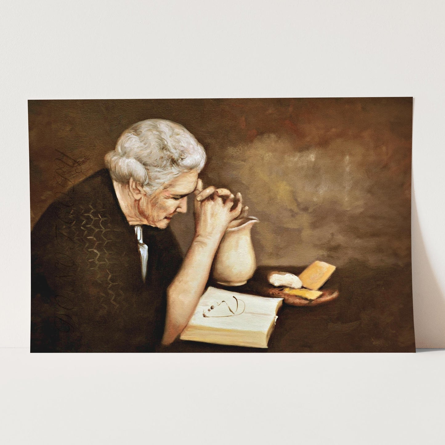 Gratitude - Woman Praying Over Daily Bread