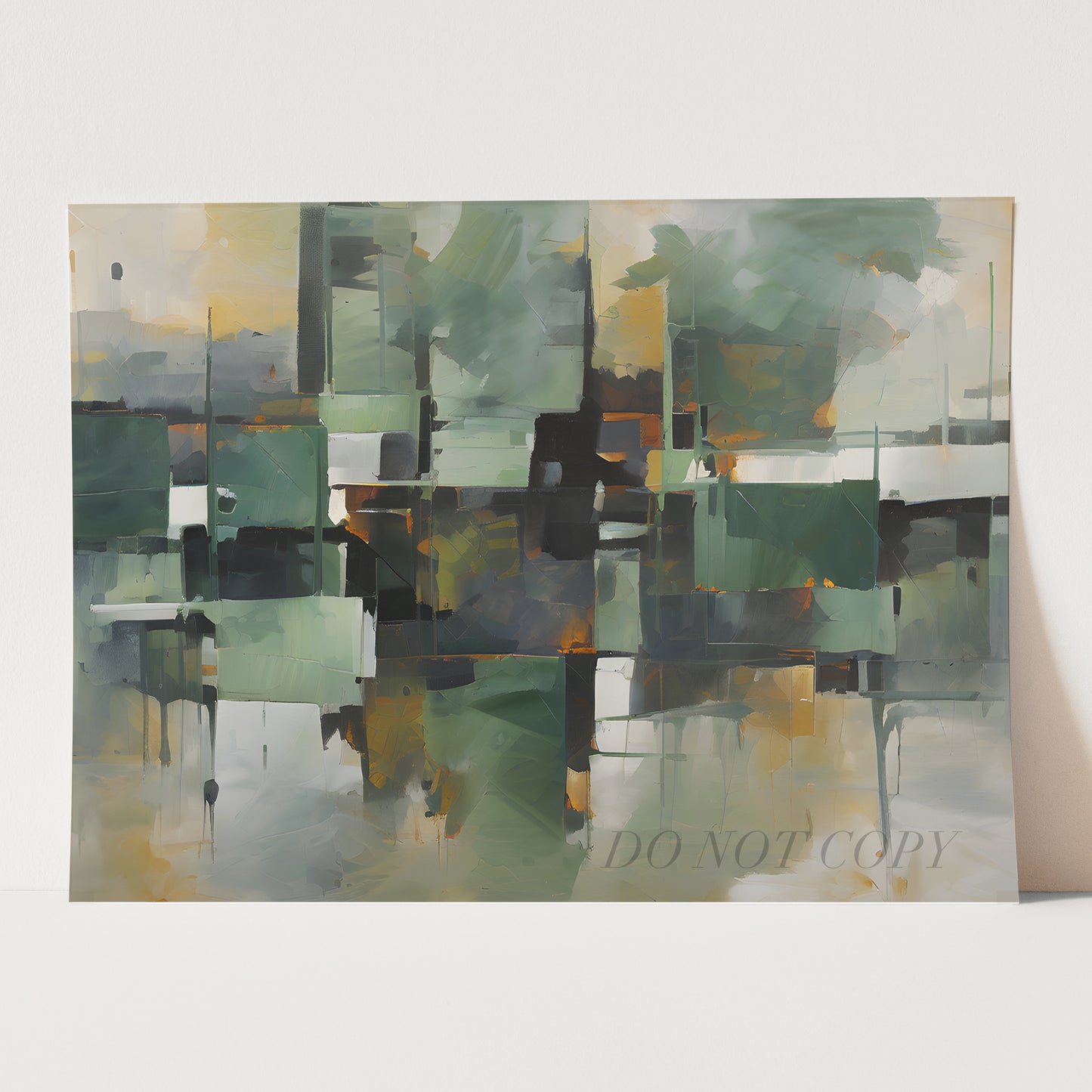 Green Pastures Abstract